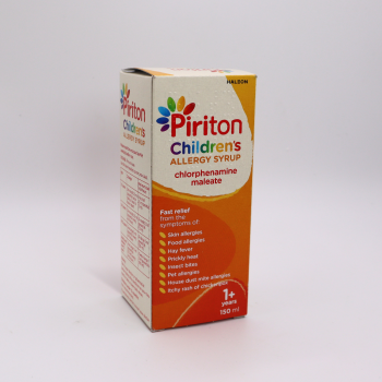 Piriton Hayfever & Allergy Relief Syrup For Children – 150ml